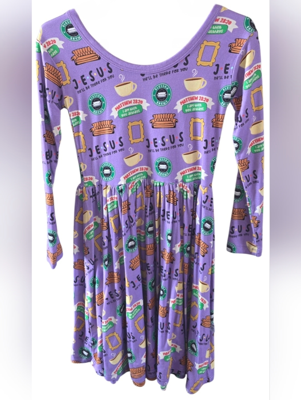 Little Zipsters Faith Based & Friends Mash Up Twirl Dress Girls Size 4T NWOT